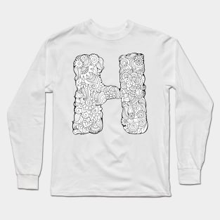 Letter H Long Sleeve T-Shirt